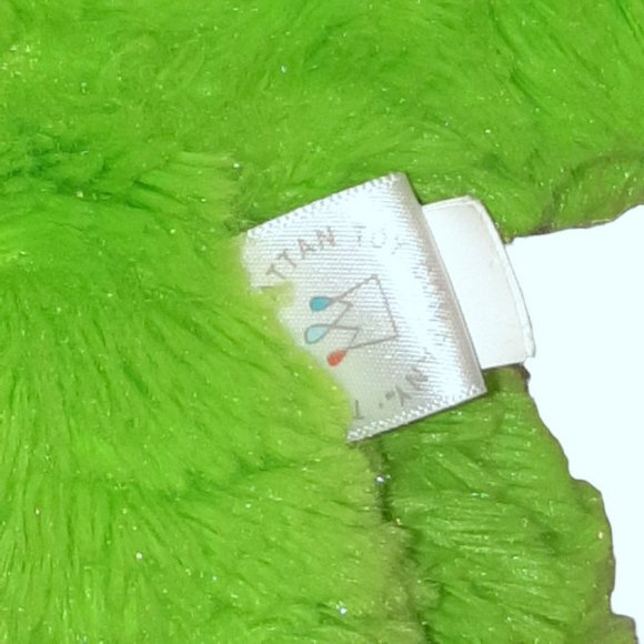 2016 Manhattan Toy Company Green Brontosaurus Dinosaur Plush Stuffed Beanbag Toy - Picture 5 of 5